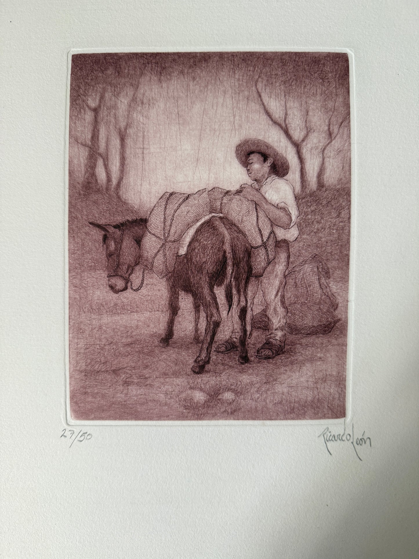 “Burro en Sepia"